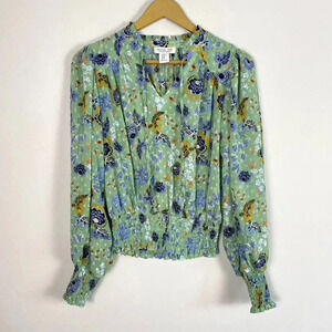 Rachel Zoe Floral Boho Peasant Blouse